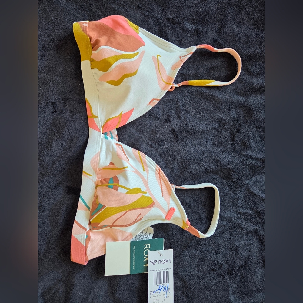 Roxy PT Beach Classics Tritop Fix Triangle Multicolor Bikini Top